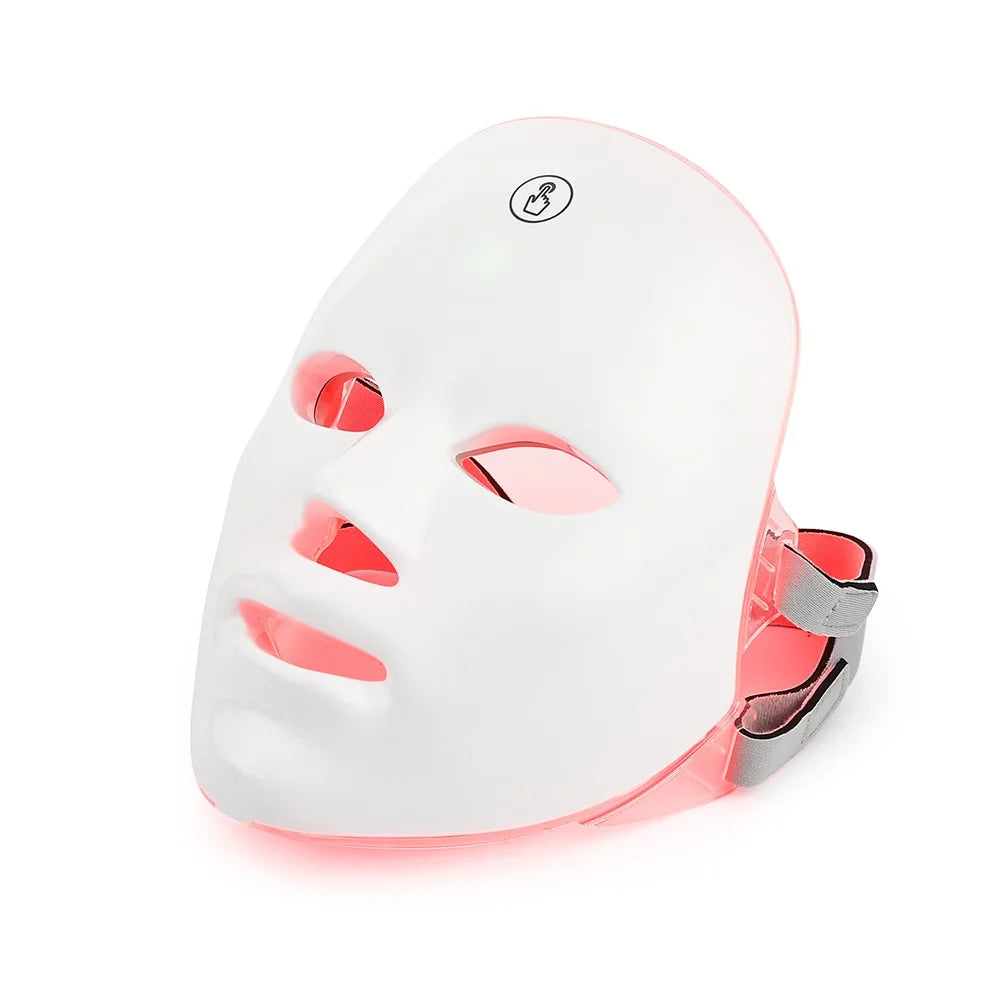 Mascarilla LED Facial Recargable 7 Colores - Cuidado de la Piel en Casa