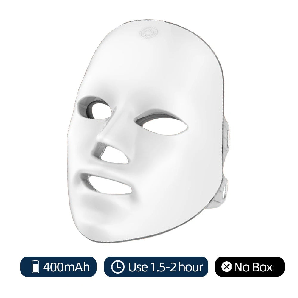 Mascarilla LED Facial Recargable 7 Colores - Cuidado de la Piel en Casa